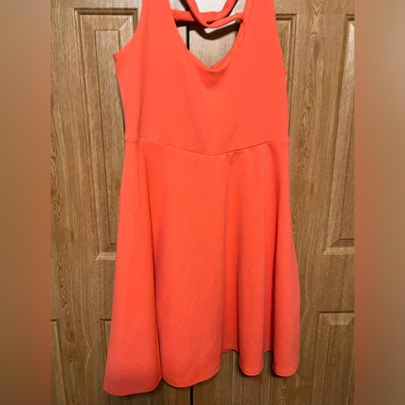 torrid Dresses & Skirts - Orange Torrid Skater Dress Crisscross Back